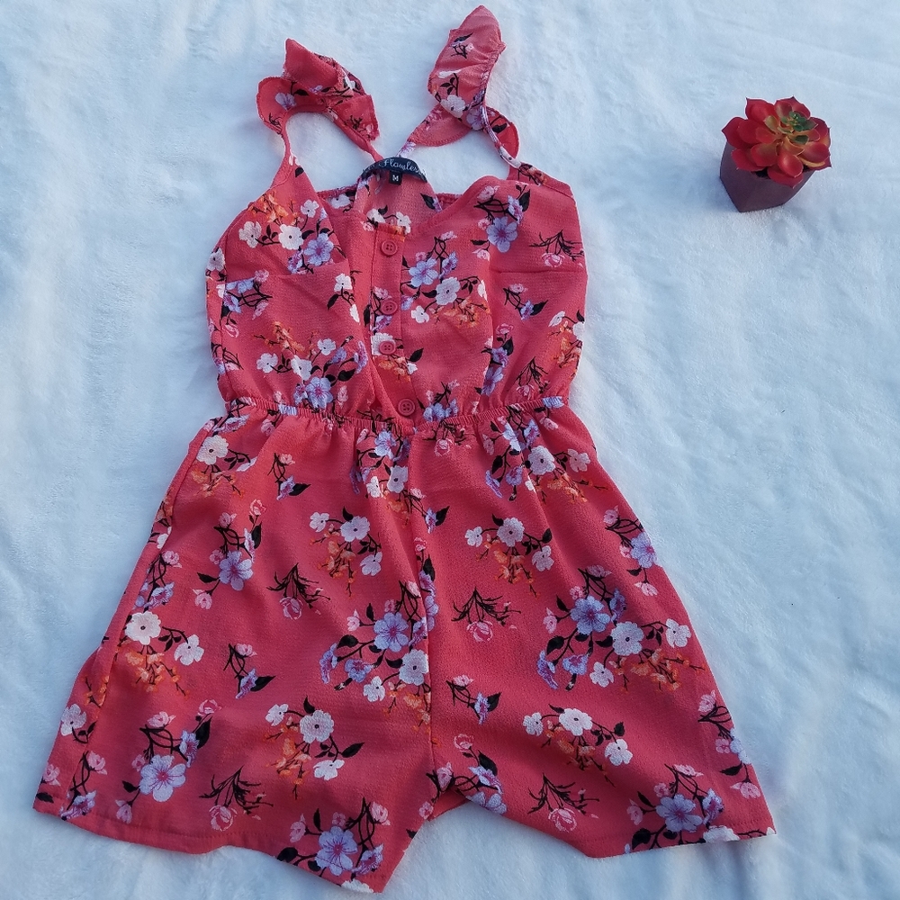 B Flawless Floral Romper